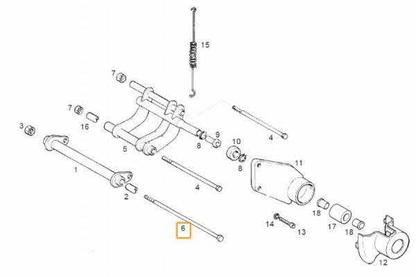 Schraube 10-245mm Schwinge